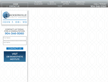 Tablet Screenshot of jaxplasticsurgery.com